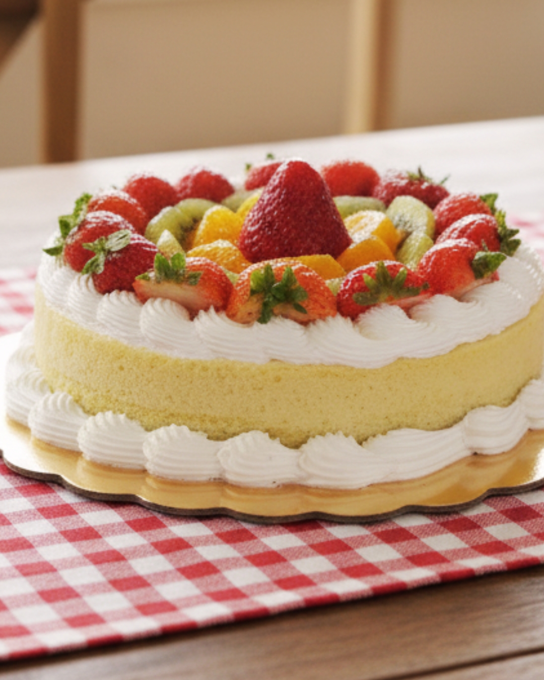 Tarta de Bizcocho con Frutas Mixtas 10 pers